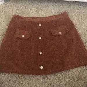 Corduroy mini skirt